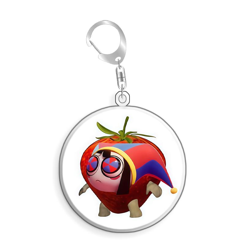 For The Amazing Digital Circus Ragatha Pomni Gangle Kinger Acrylic Selfmade Cute Cartoon Anime Keychain Pendant Toy Gifts 5cm