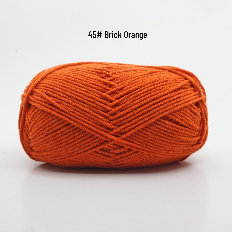 Medium Thick Handmade Cotton Baby Yarn for Knitting, Crochet, and DIY Projects