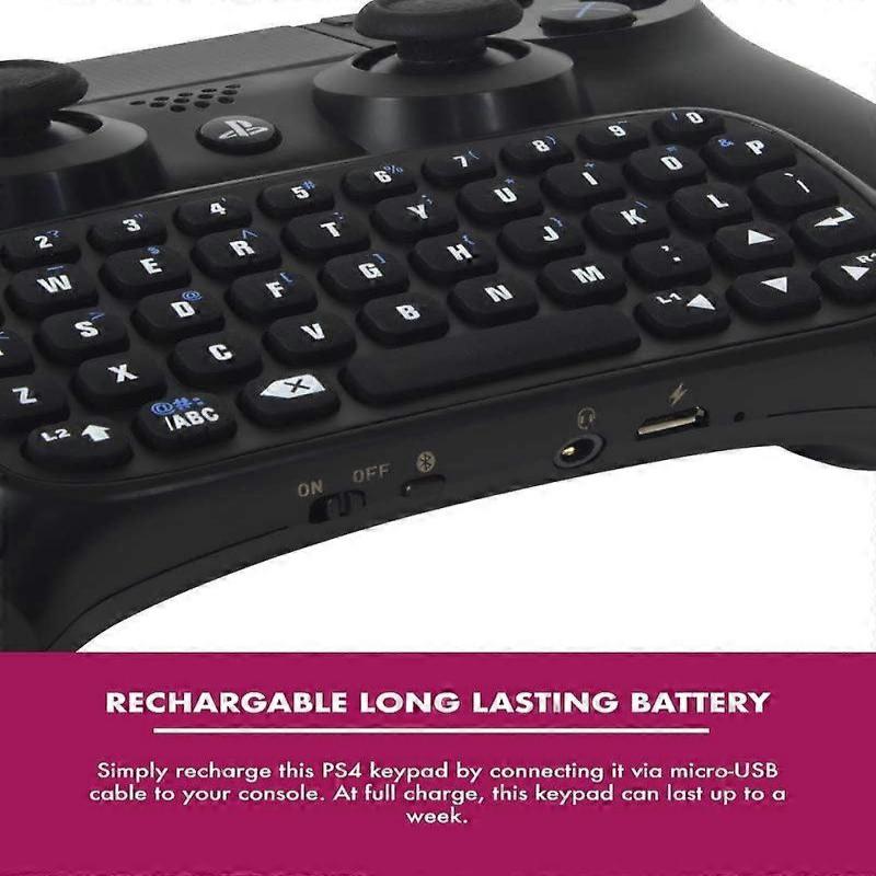 Sony PlayStation 4 Bluetooth Wireless Mini Keyboard for PS4 DualShock 4 Controller