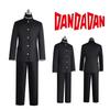 Ken Takakura Cosplay Costume Wig Anime Dandadan Okarun School Uniform Black Jacket Pants Gakuran Glasses Halloween Party Men