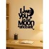 Wall Metal Art Love to The Moon and Back for Living Room Bedroom Kitchen