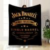 Jack Daniels Heroes Selection Single Barrel Gold Whiskey Bar Throw Blanket for Sofa Couch Decor
