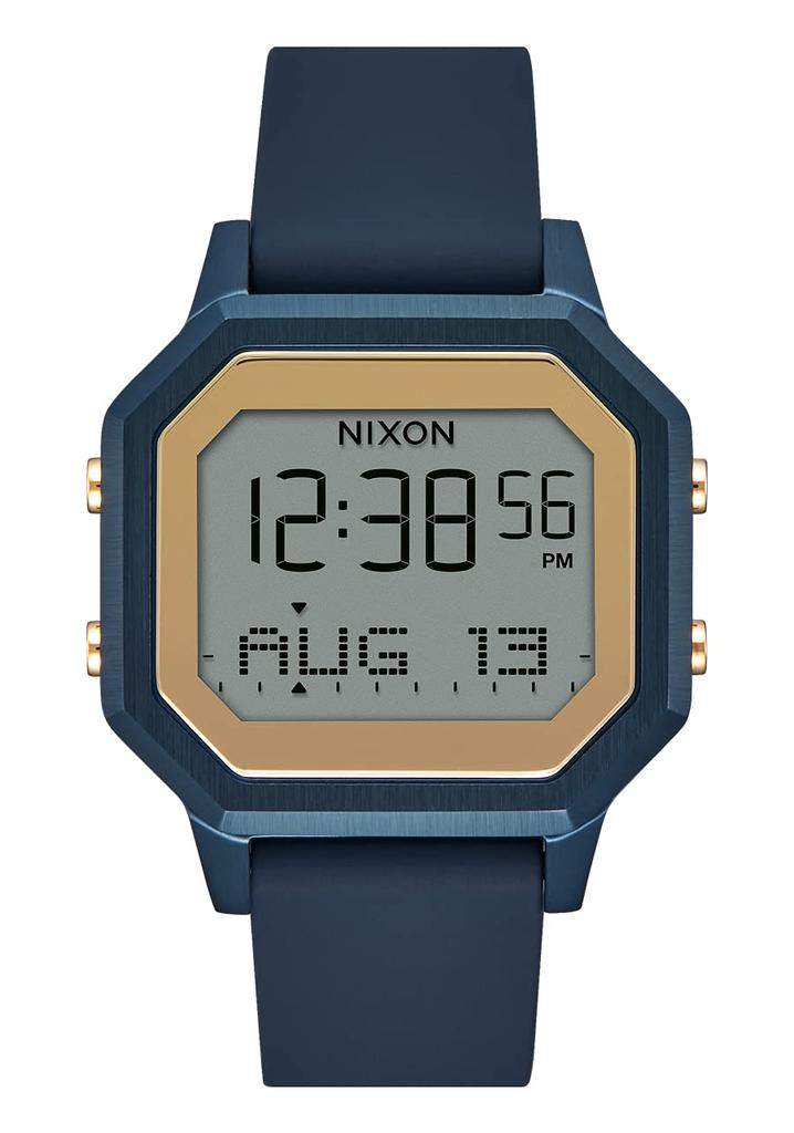 Nixon Watch Siren Stainless Steel A1211 Siren SS Wrist Watch Nixon Navy/Gold
