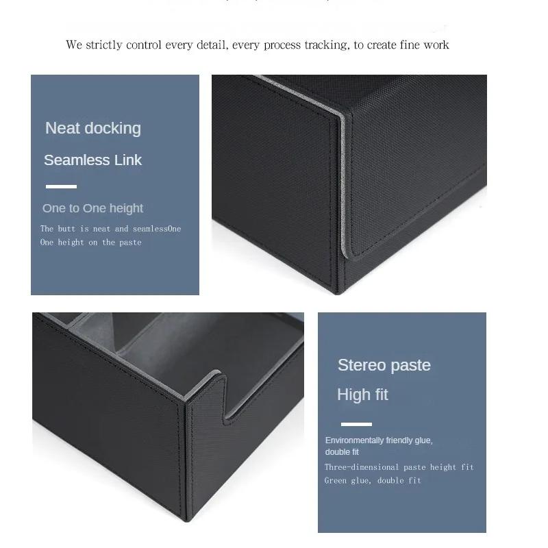 1800+ Trading Card Storage Box Magnetic Closure Card Deck Boxes PU Leather Card Box Card Storage Case for Magic Commander TCG