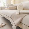 Light Luxury Cream Style Simple European Sofa Cushion Universal In All Seasons, High-end Sense Non-slip Skirt Seat Cushion Cover Cloth Towel