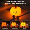 Rechargeable Halloween Led Night Light Portable Cartoon Lamp Usb Silicone Pumpkin For Bedroom Bedside For Kids Kids Squishy Soft