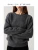 Mulberry Silk & Cashmere Blend Sweater - Soft Knit, Seamless, Round Neck Base Layer for Women