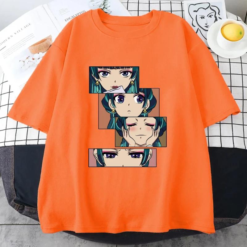 New Women's Anime Harajuku Shirt Cute Anime The Apothecary Diaries Graphic Women's T-Shirt Tops