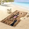 Serviette de plage imprimée Cocker Américain, Grande Serviette Douce à Séchage Rapide pour Plage, Camping, Natation