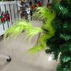 Christmas Green Hair Branch Furry Green Curly Picks Handmade Green Elf Stems for Xmas Tree Topper Holiday Home Decor