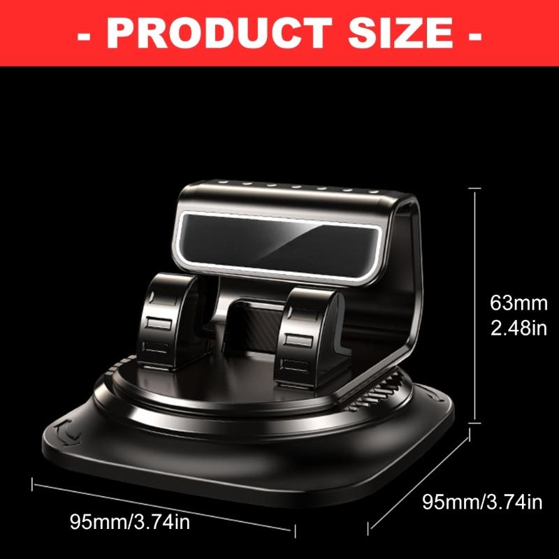 Easy Installation 360 Degree Rotating Holder Bracket Car Phone Holder Dashboard Mount Holder for Most Cellphone Models