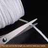 1/2 Roll Braided Candle Wick Cotton 21/24/32/35/40/45/50 PLY 200 Ft Long 1.7/2/2.2/2.7/3mm Flat Wide for DIY