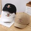 Bear Girls Baseball Cap With Embroidered Letters For Casual Summer Outdoor Use