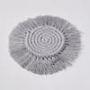 Cup Mat Highly Absorbent Braided Drink Coaster Solid Color Heat-Resistant Reusable Woven Coaster Cup Pad