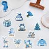 50PCS Blue Winter Stickers Scrapbooking Laptop Graffiti Room Community Art Picture Diary Fashion Phone Fun Christmas Sticker