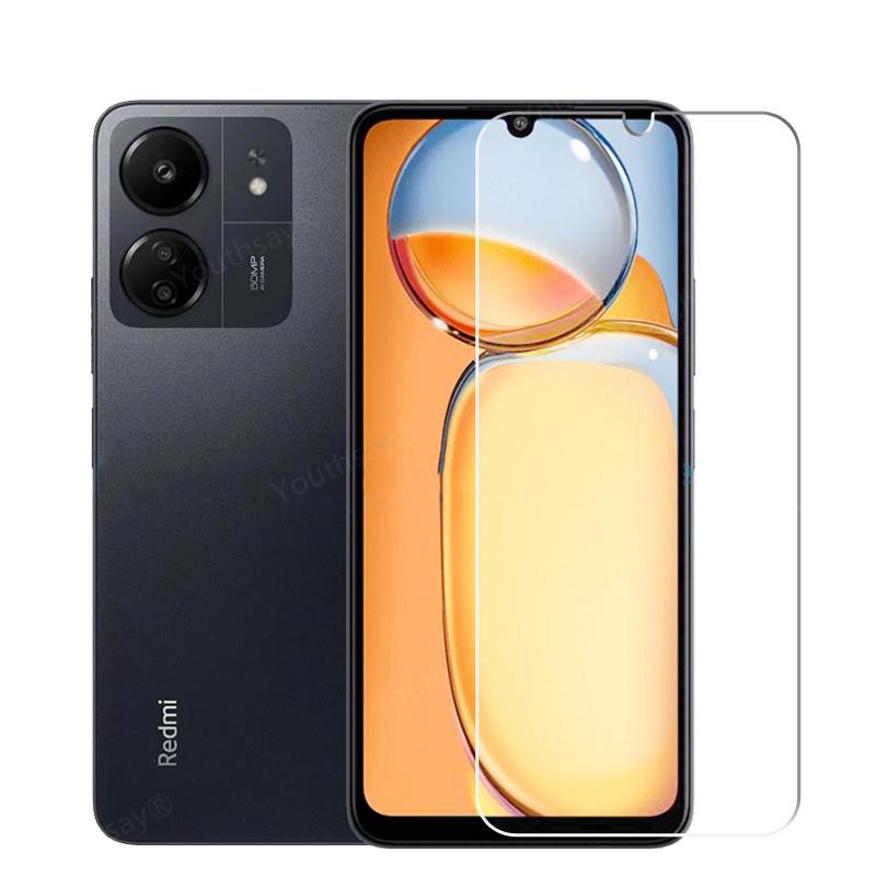 Full Gule Glass For Xiaomi Redmi 13C 12C Screen Protector Redmi 13C Tempered Glass Protective Phone Lens Film For Redmi 13C