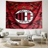 AC Milan Print Tapestry, Backdrop, Easy Setup, Ideal for Bedroom, Office & Living Room, with Aesthetic Wall Hanging Decor.