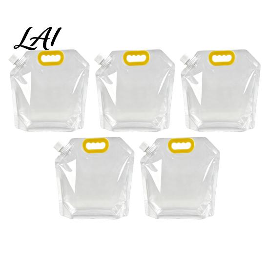 Kitchen Countertop Storage 5PCS Grain Bag with Handle Large Capacity Cereal Container Vertical Standing Reusable Food Container Organizer Moisture