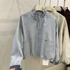 Damen Frühling/Herbst Lässige Kurze Amerikanische Vintage Stehkragen Jacke, Leichte Baseballjacke, Damen Oberbekleidung