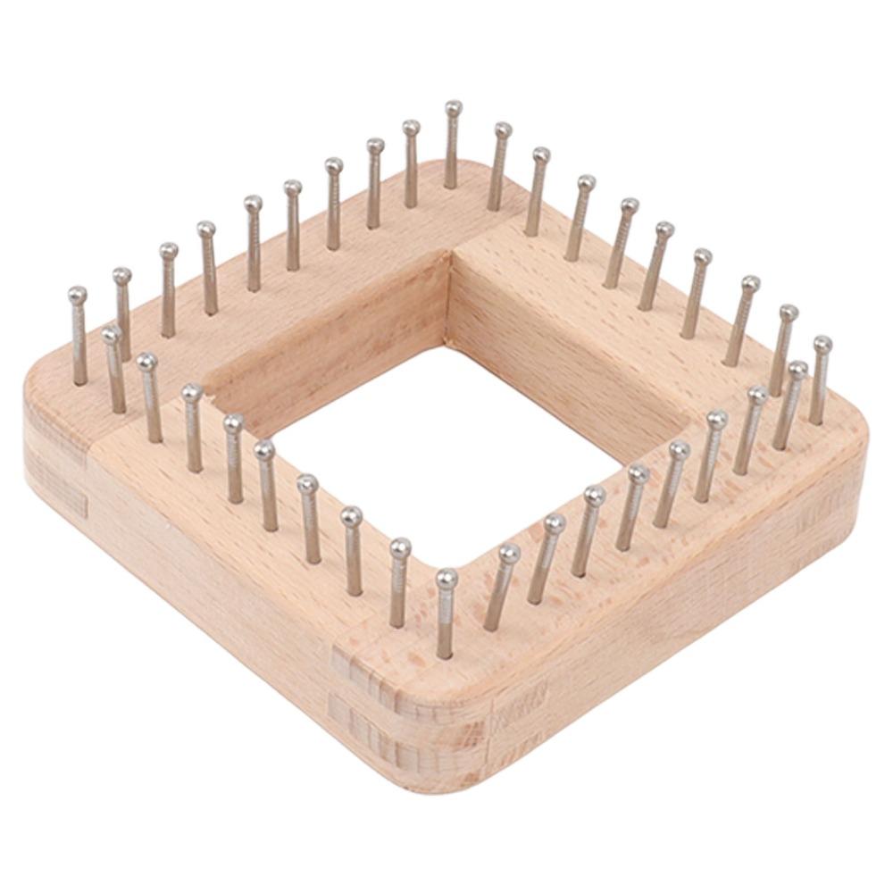 Quadratisches Webwerkzeug Massiver Bastelwebrahmen Praktischer Strickwebrahmen Hutherstellung