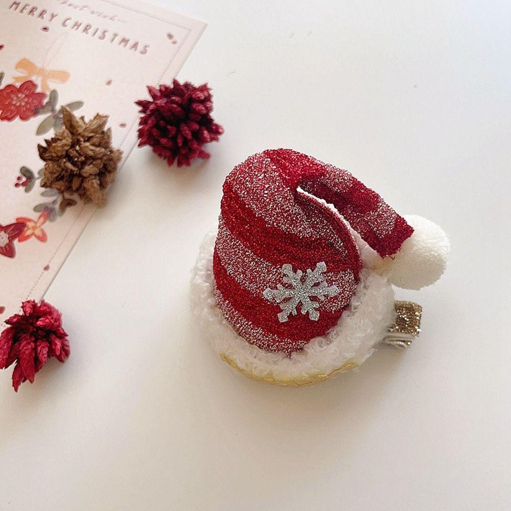 Veselé Vánoce Dekor Vánoční čepice Čelenka Hvězda Dětská Spona do vlasů Paroh dětská