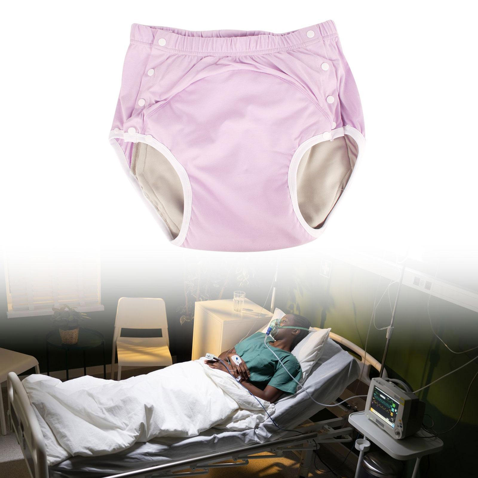 

Недержание Покрытие Взрослый Подгузник Удобный Профессиональный Мягкий Непромокаемый Трусы Многоразовый для Пожилых S розовый