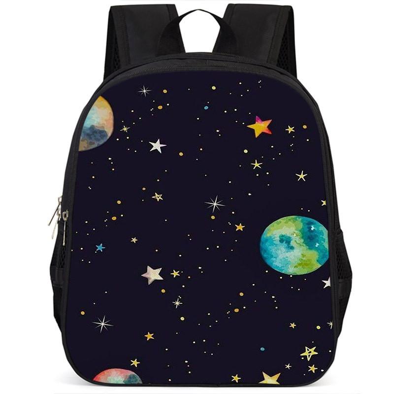 Spacious 15-inch Lightweight Oxford Cloth Backpack For Kids Unisex School Bag