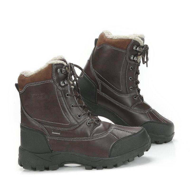 Large Size Men's Snow Boots Winter Thickened Outdoor Shoes Fishing Shoes Waterproof Socks Thermal Insulation Cotton Inner Non-slip and Wear-resistant