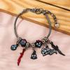 Solo Leveling Cartoon Character Alloy Bracelet With Electroplated Finish For Gift And Anniversary