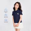 Girls' Embroidered Polo Short Sleeve T-Shirt