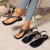 Snake Pattern Clip Toe Gladiator Sandals for Women  Casual Rome Sandals Woman   Low Heel Buckle Strap Beach Shoes