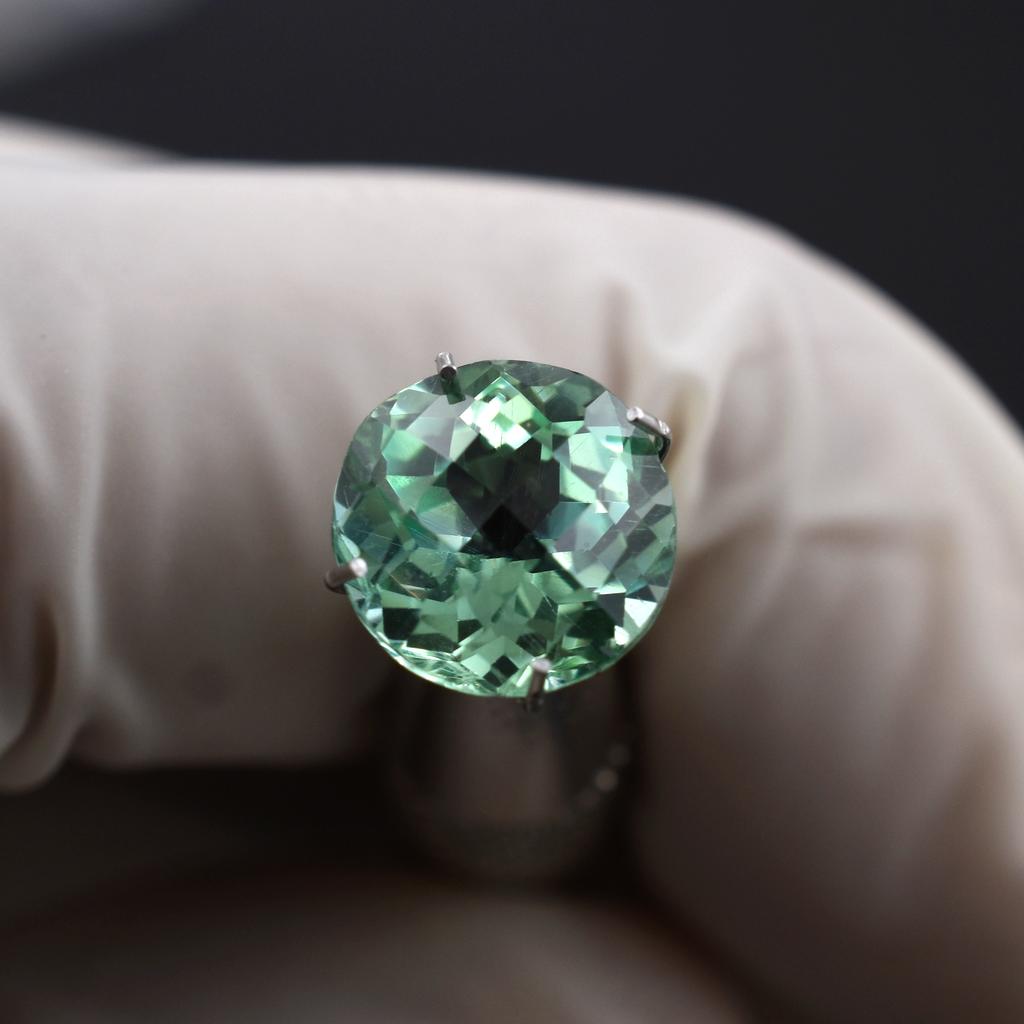 Bluish Green Sapphire Natural 3.30 Ct Round Certified Beautiful Loose Gemstone