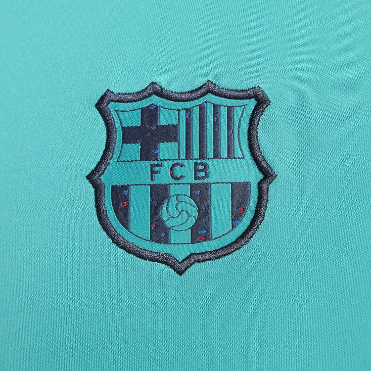 Nike SS23 Embroidered Logo Football Knit Long Sleeve Jacket Men Tops Thunder-Blue DX8470-300