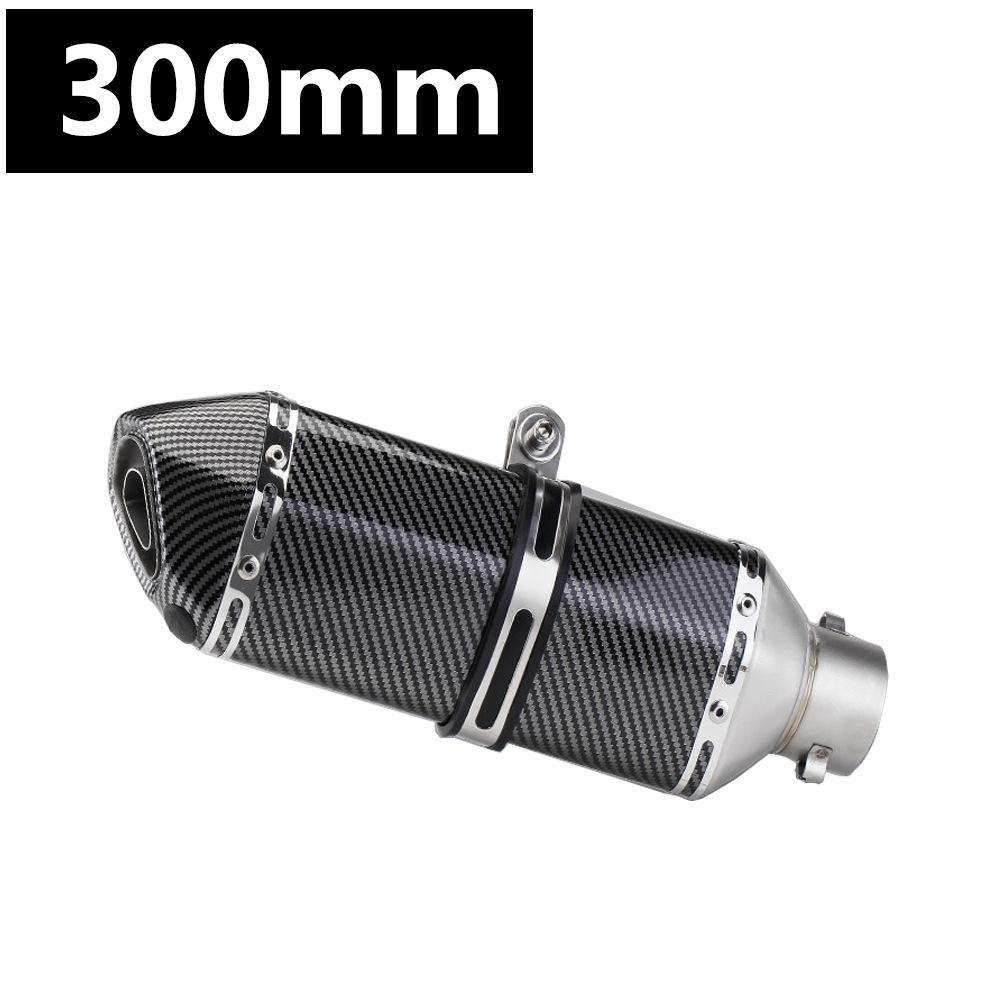 Hexagonal Stainless Steel Motorcycle Muffler for 51mm Exhaust - Easy Non-Destructive Installation