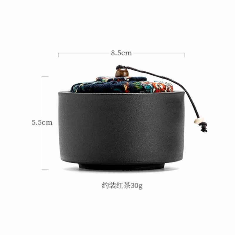 Chinesische Grobkeramik Tragbare Versiegelte Teelagerdosen Vintage Mini Reise Kung Fu Teeboxen Heimdekoration Teegeschirr Zubehör