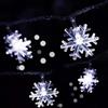 LED Snowflake Solar String Lights