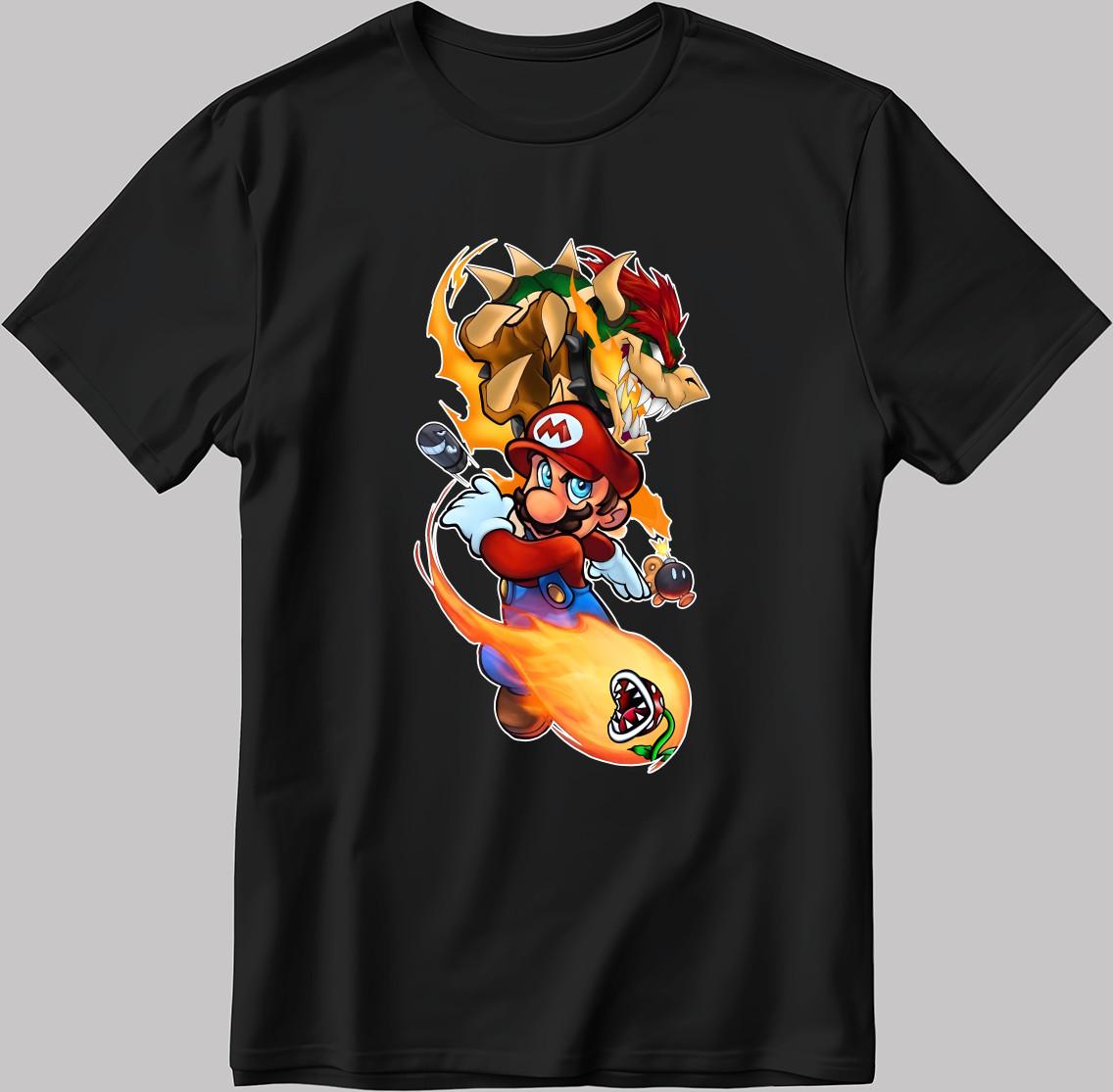 Super Mario Short Sleeve Men s Women s T Shirt N225 XL