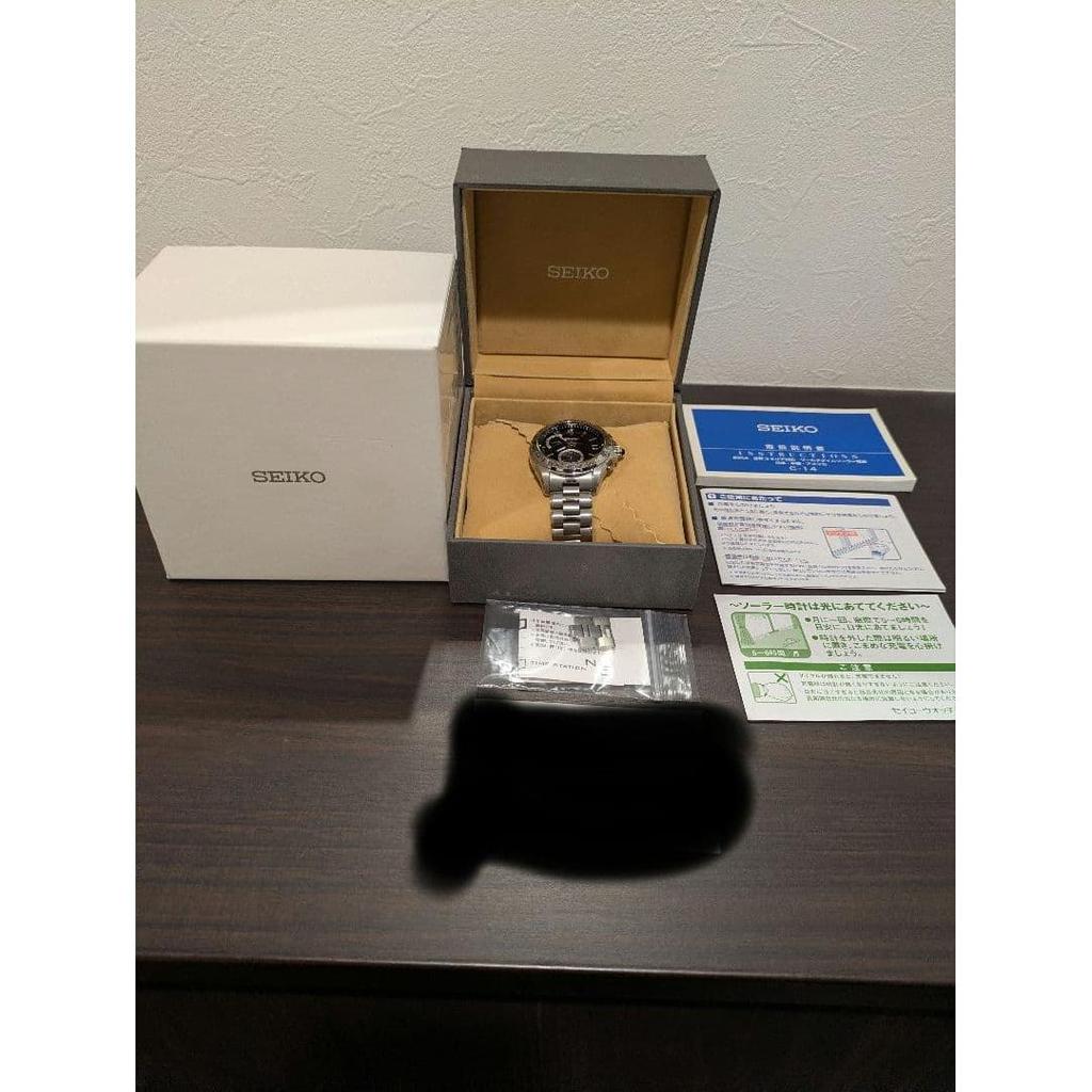Used SEIKO DOLCE World Time Radio Solar Watch