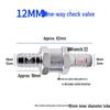 High-Temperature Resistant Aluminum Alloy Fuel Check Valve for Gasoline & Diesel (6/8/10/12 mm)