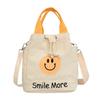 Contrast Color Canvas Bag New Women's Bag Fashion Bucket Bag Crossbody Bag