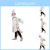 Costume da Squalo Gioco di Ruolo Per Bambini In Tessuto Poliestere Per Festa di Halloween