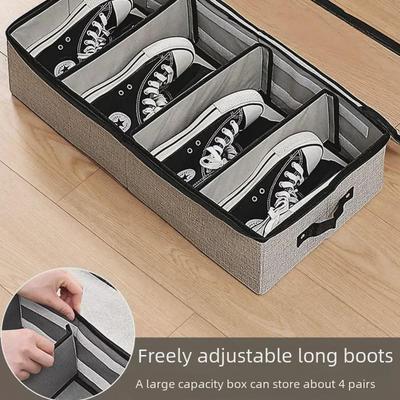 Transparent Dustproof Shoe Storage Box - Space-Saving Under-Bed Shoe Cabinet