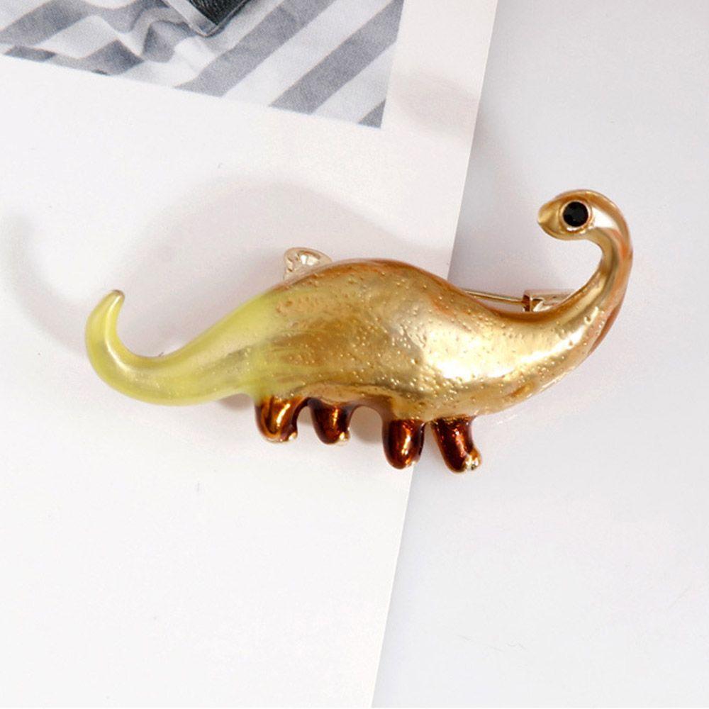 

Cartoon Trendy Wild Dinosaur Dripping Oil Boutonniere Brooch
