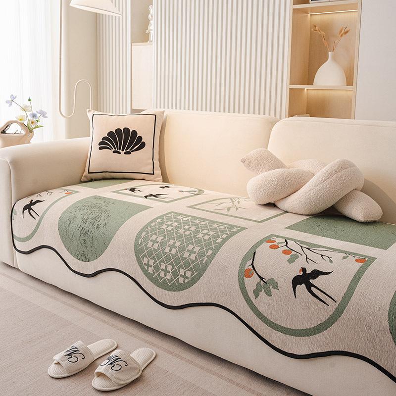 

Special-Shaped Irregular Sofa Cushion New Four-Season Universal One-Piece Fixed Non-Slip Seat Cushion Sofa Cover 90*70cm