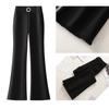 Women's High-Waisted Slimming Flare Pants - Spring 2025 New Style Micro-Flare Drape Petite Horseshoe Pants