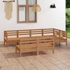 Day and Night - Day and Night Garden Furniture Set 7 Pieces Solid Pine Wood Honey Brown