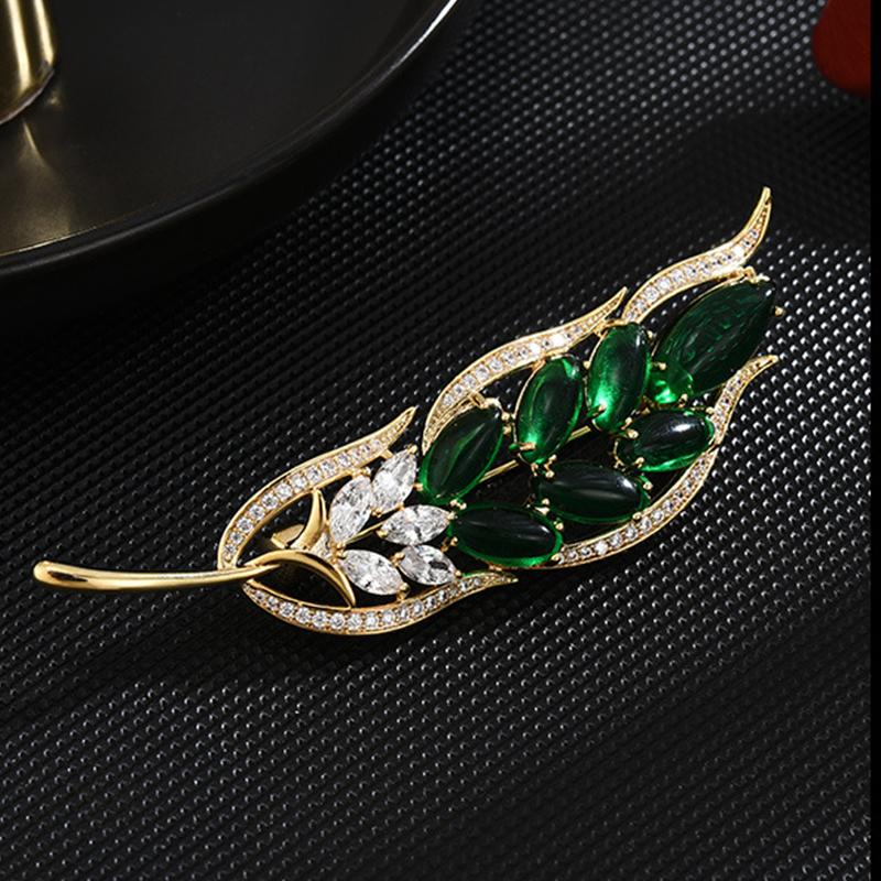 Broches Senior fleur feuille broche broches pour femmes costume pendentif mode broches bijoux