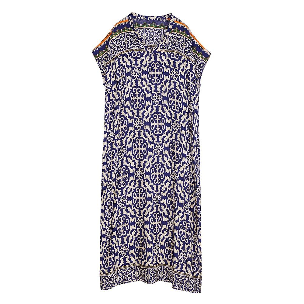 Mânecă scurtă, marime mare, satin de bumbac, vintage, floral, nou în rochii pentru femei, lejer, lejer, rochie maxi lungă de vară