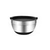 Mixing Bowls with Lids Stainless Steel Salad Bowls for Baking Cooking Airtight Lids Silicone Bottom Thickened Kitchen Tableware