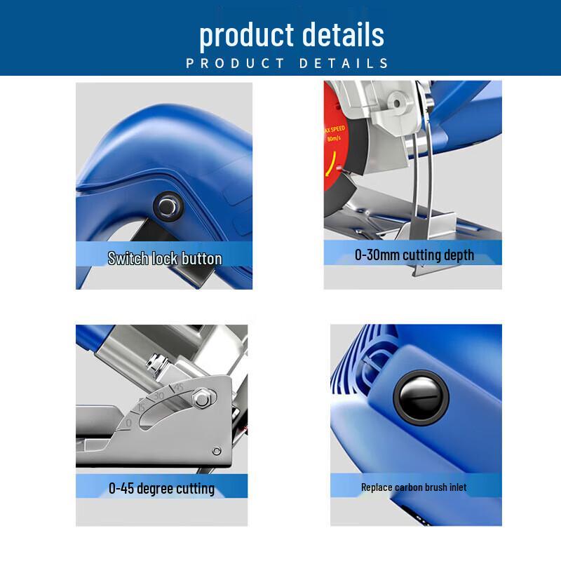 Dongcheng Tile Cutter & Slotting Machine CN plug (adapter included)